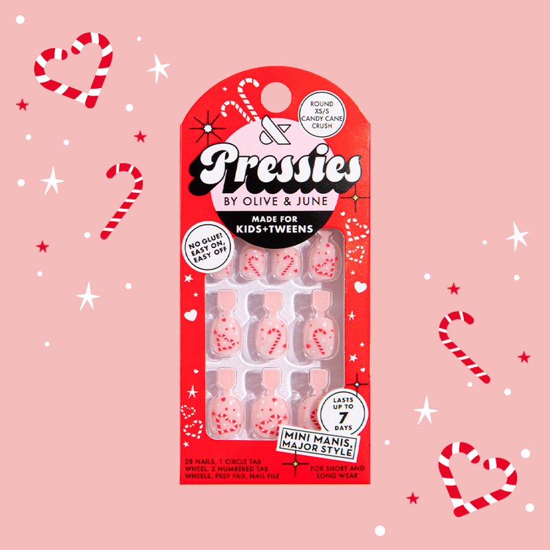 Candy Cane Crush - Pressies | Extra Short Short | Round - Pressies