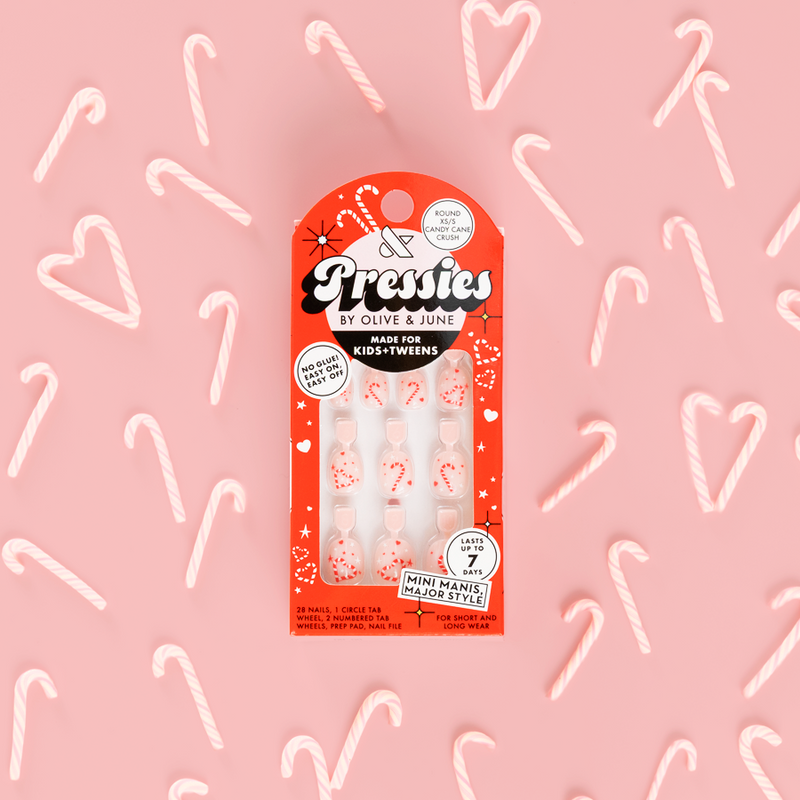 Candy Cane Crush - Pressies | Extra Short Short | Round - Pressies
