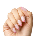 Candy Sparkle Pink French - Press-On | Medium | Oval thumbnail