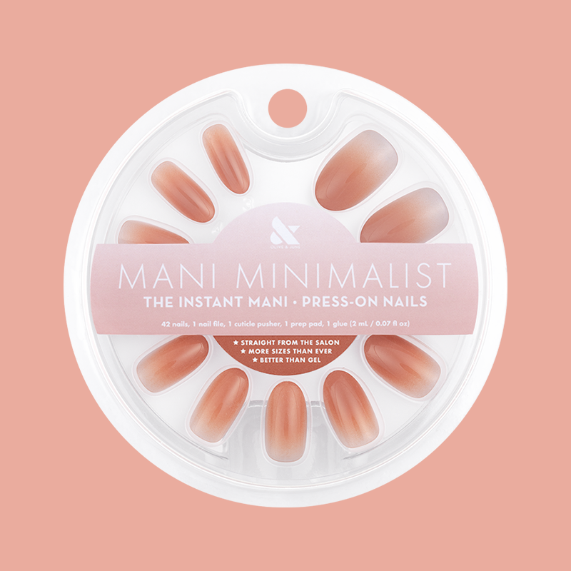 Caramel Syrup Gradient - Press-On | Medium | Oval 