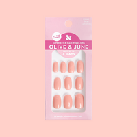 Carnation | Short | Round - Tab Press-On 