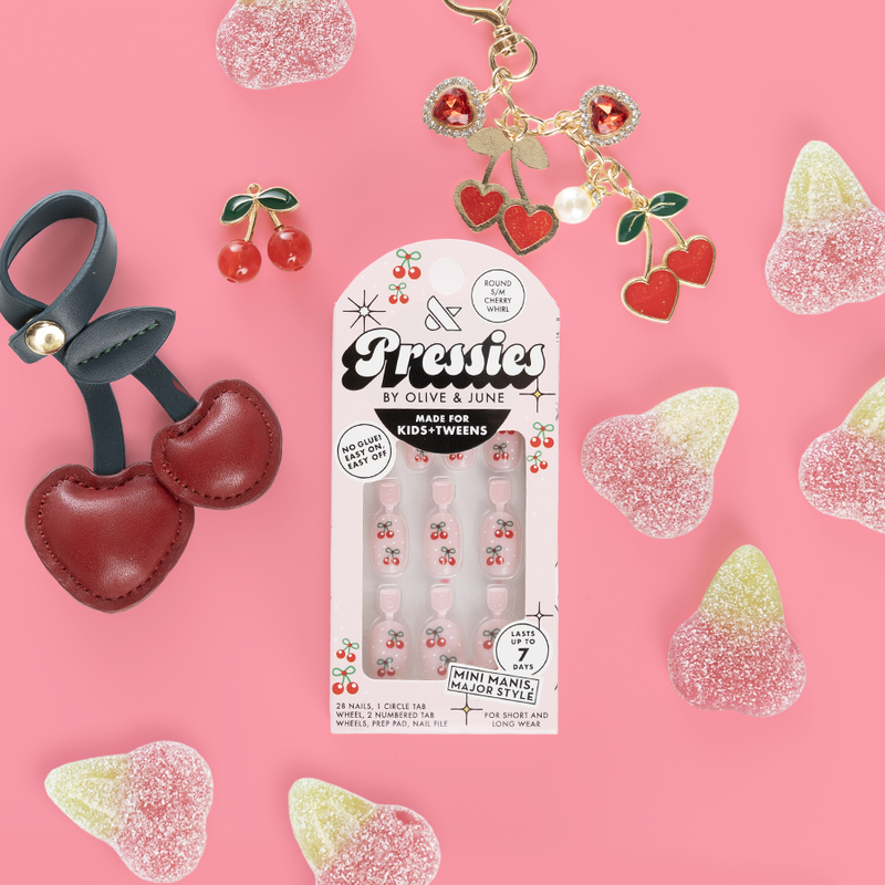 Cherry Whirl - Pressies | Short Medium | Round - Pressies