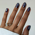 Cherry Mocha Polka Dots - Press-On | Short | Round thumbnail
