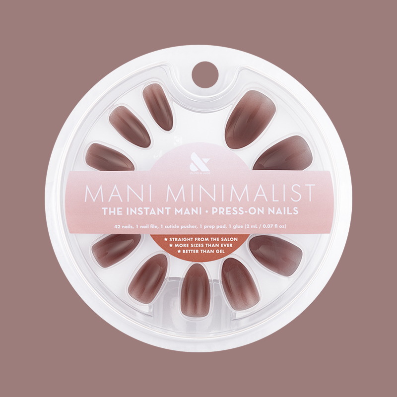 Chocolate Syrup Gradient - Press-On | Medium | Almond 