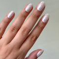 Chrome Polka Dots - Press On | Short | Round thumbnail