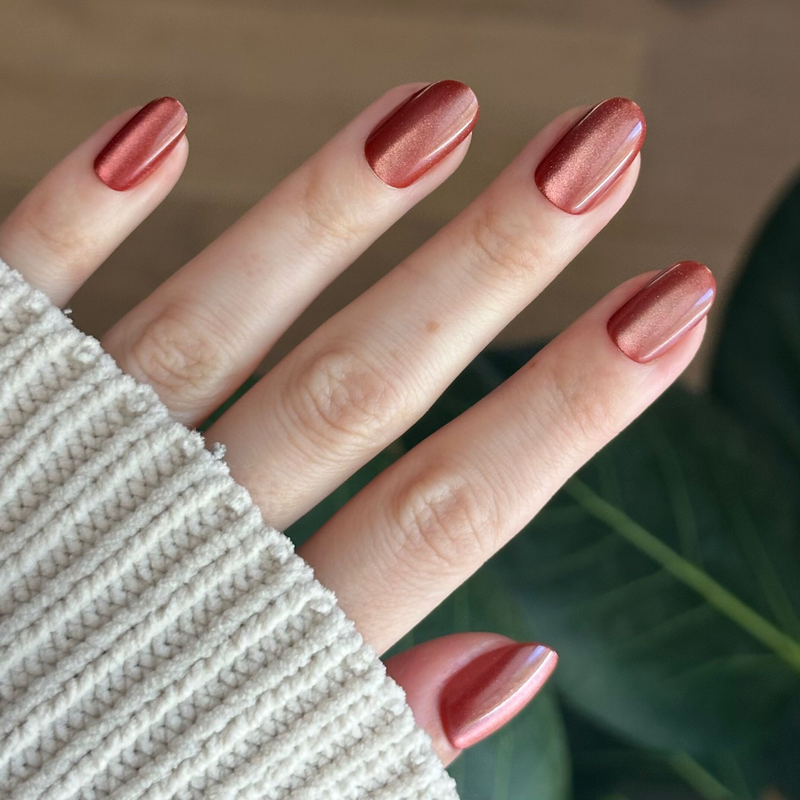 picture of Cinnamon Velvet - Press-On | Short | Round