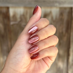 Cinnamon Velvet - Press-On | Short | Round