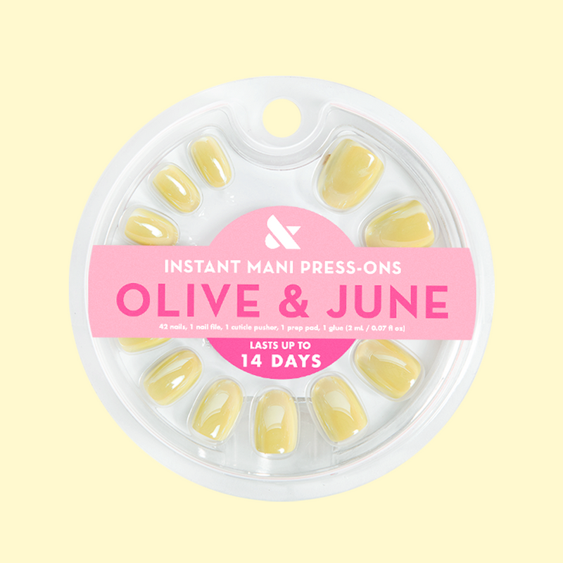 Citrus Chrome - Press-On | Extra Short | Round 