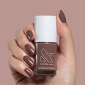 Clocking Out Early polish neutral minky brown