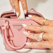 Color My World Gem French - Press On | Medium | Almond single nail