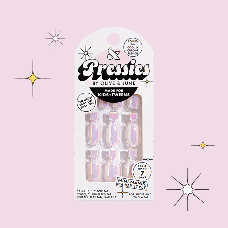 Cool in Chrome French - Pressies | Short Medium | Round - Pressies