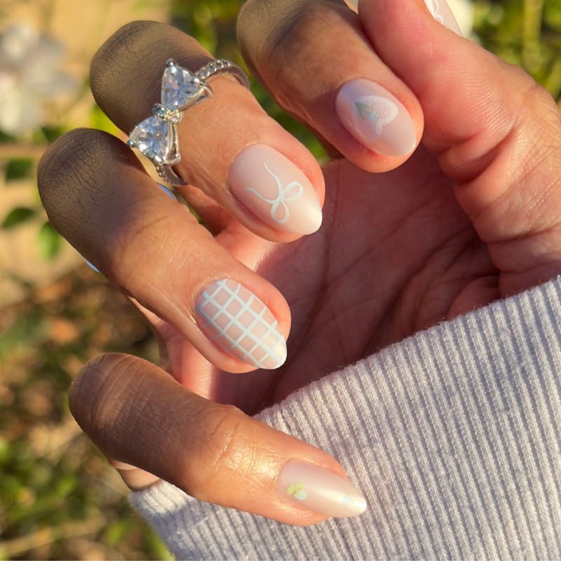 picture of Coquette Country Mixed Pack - Press-On | Medium | Almond