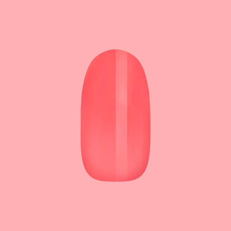 Coral Jelly - Press-On | Medium | Oval second image