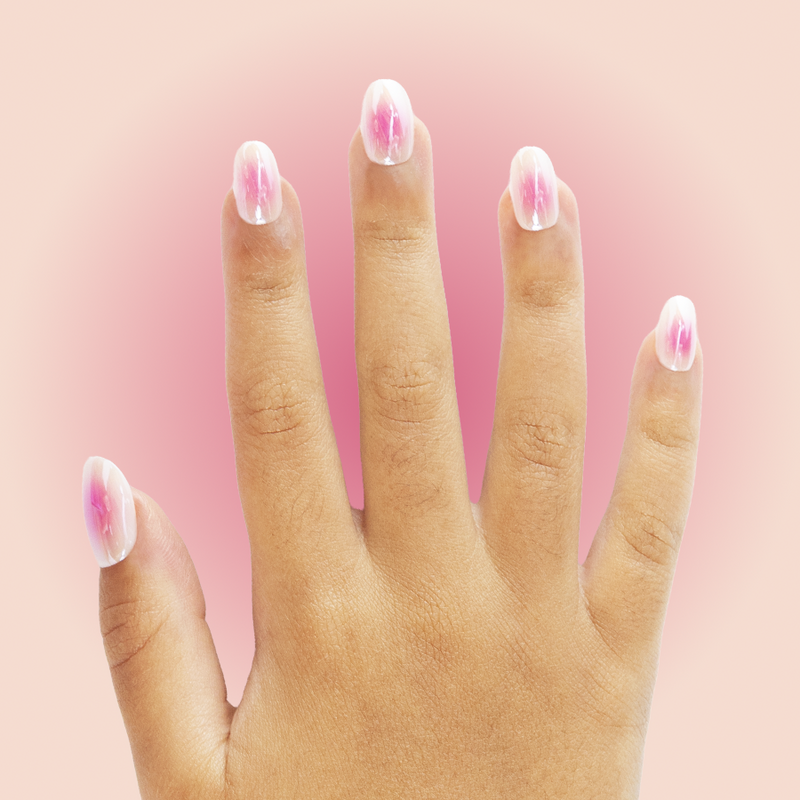 Cotton Candy Aura - Pressies | Short Medium | Round - Pressies