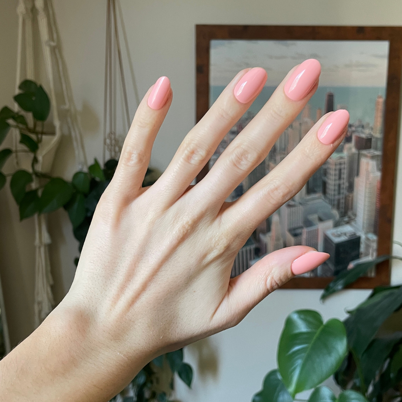 picture of Creamsicle | Medium | Oval - Tab Press-On