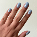 Powder Blue Chrome - Tab Press Ons | Short | Squoval thumbnail