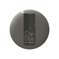 Is It Smoky In Here? Gel polish bottle with deep charcoal gray for a sleek, long-lasting mani by Olive and June