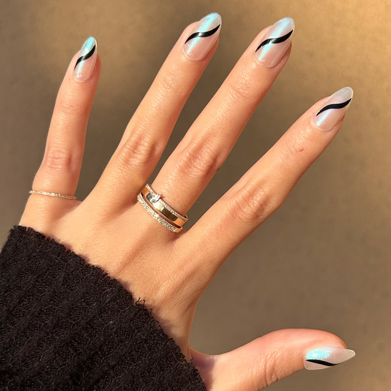 picture of Simple Twist - Press-On | Medium | Almond