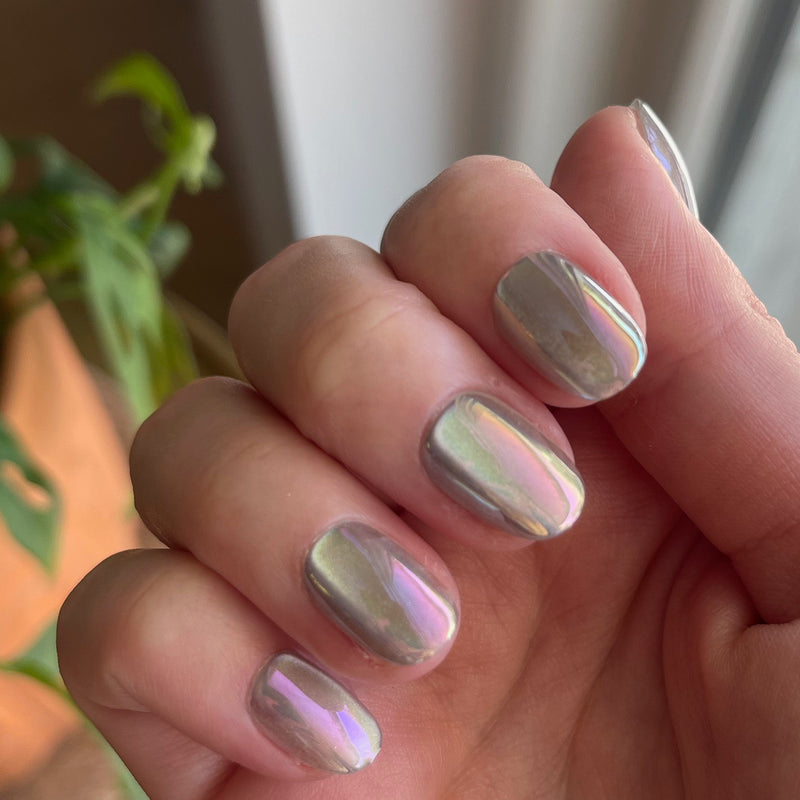 lavender plant nails Sheer Lavender Shimmer - Press-On | Extra Short