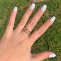 Angelfish Flower Shower - Press-On | Extra Short | Squoval pale blue nails with white daisy accents for an easy at-home manicure look thumbnail