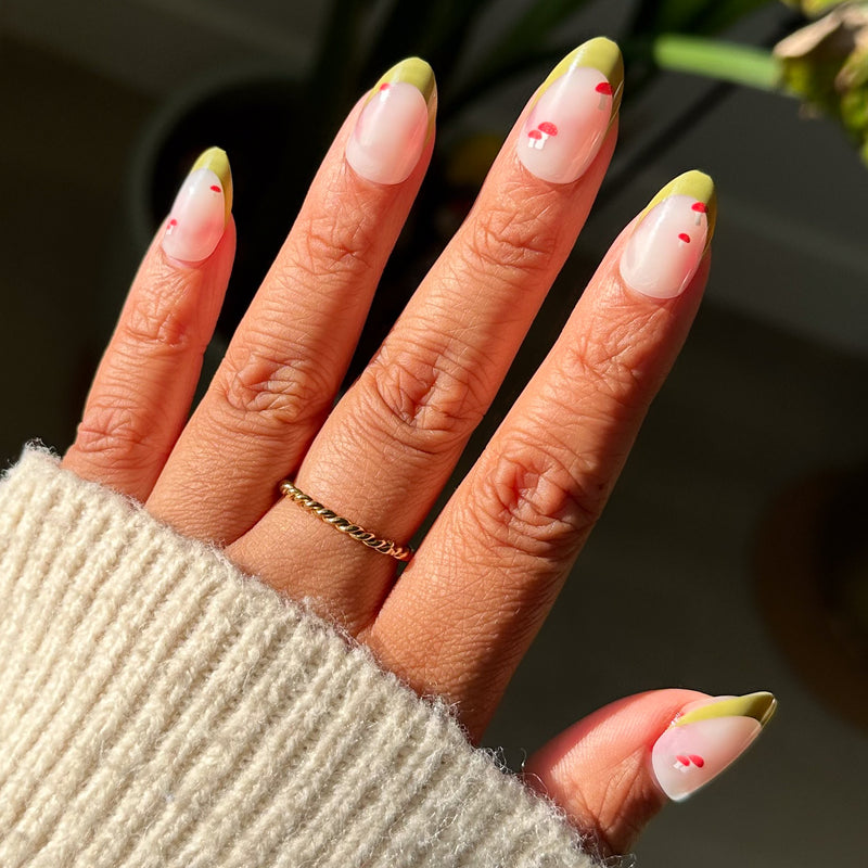 picture of Mushroom Fall French - Press-On | Medium | Almond