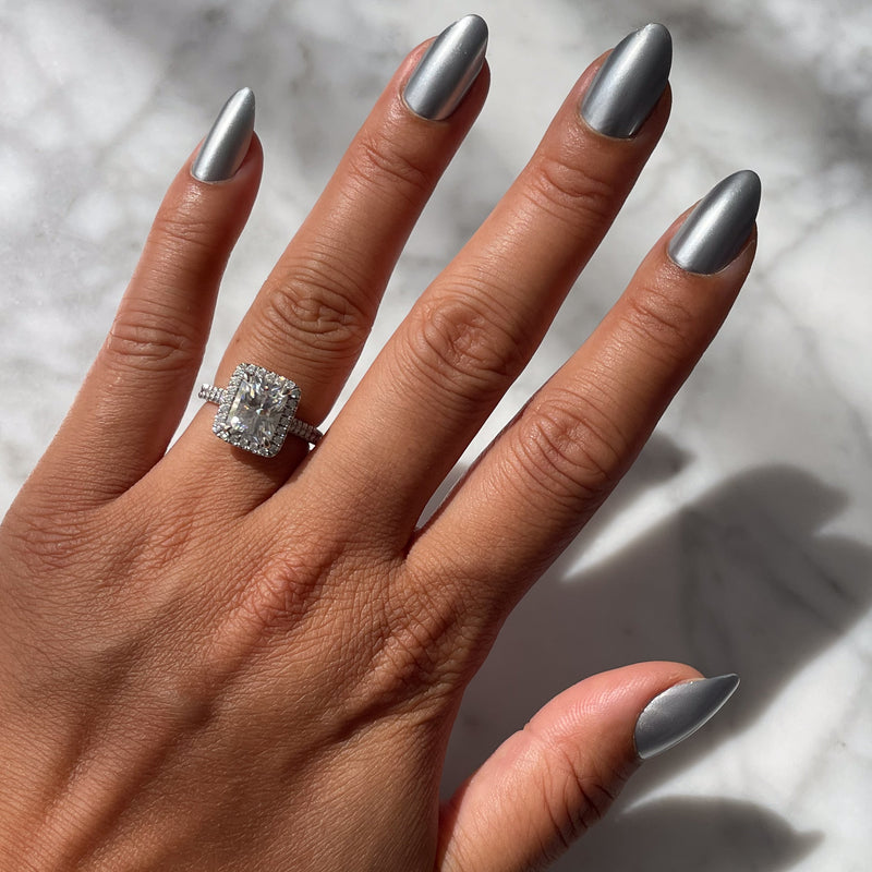 picture of Steel Velvet - Press-On | Medium | Almond