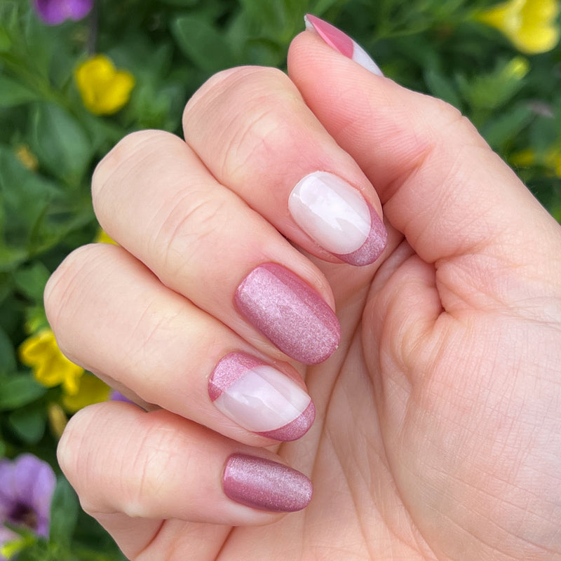 picture of Velvet Swirls Fig Ranch - Press-On | Short | Round