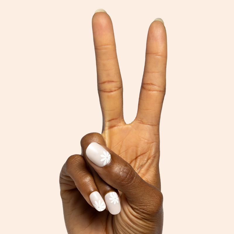 picture of Daisy Pop | Short | Round - Tab Press-On