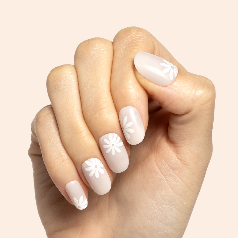 picture of Daisy Pop | Short | Round - Tab Press-On