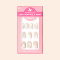 Daisy Pop | Short | Round - Tab Press-On 