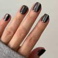 Dark Sky Velvet - Press-On | Extra Extra Short | Squoval single nail ugc