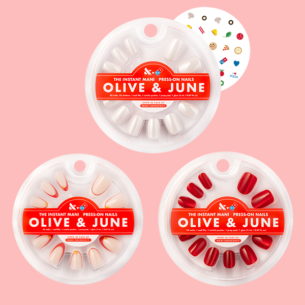 Domino s X Olive June Press On Set Olive And June domino-s-x-olive-june-press-on-set-olive-and-june