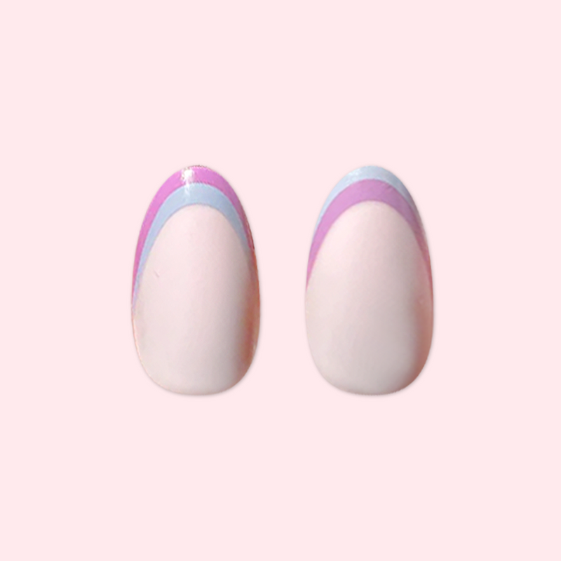 Double French - Press-On | Medium | Oval - Press-On