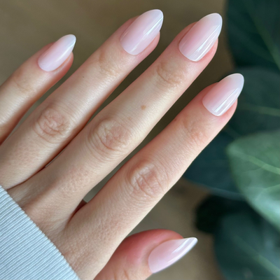 Dream Job - Press-On | Medium | Almond display on hand