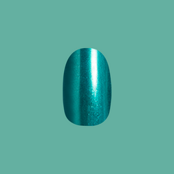 Emerald Chrome - Press-On | Medium | Oval