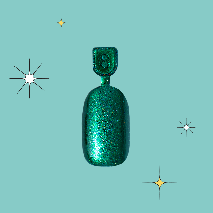 Emerald Magic Velvet - Pressies | Short Medium | Round – Olive and June