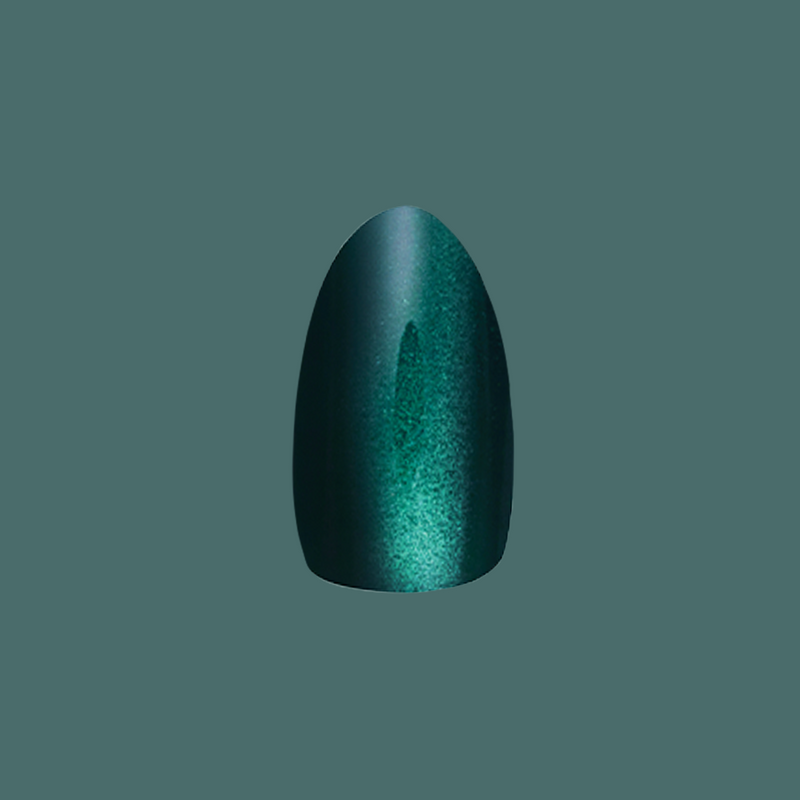Emerald Velvet - Press-On | Medium | Almond second image