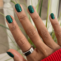 Emerald Chrome - Tab Press-On | Extra Short | Squoval thumbnail