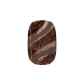 Espresso Shimmer Swirl - Press-On | Short | Squoval single nail ugc