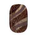 Espresso Shimmer Swirl - Press-On | Short | Squoval thumbnail