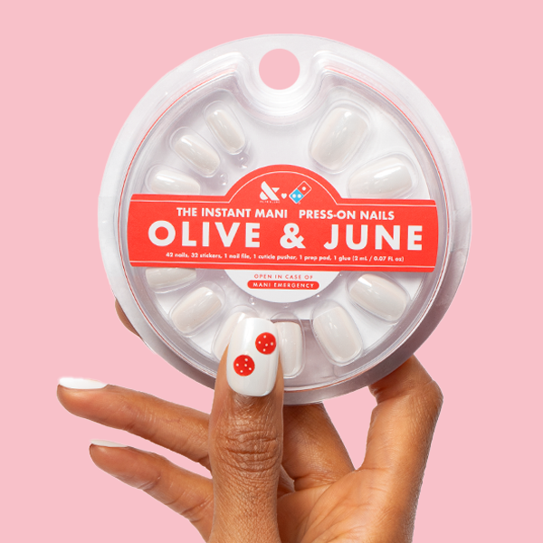 White Chrome - Press-On | Extra Short | Squoval 