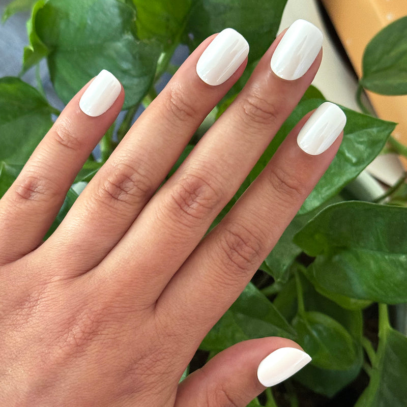 picture of White Chrome - Press-On | Extra Short | Squoval