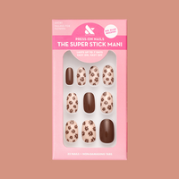 Falling for Flowers | Short | Round - Tab Press-On 