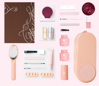 The Complete System - 6 Long Lasting Polishes with tools and accessories for easy at-home mani and pedicure care The Complete System - 6 Long Lasting Polishes  System