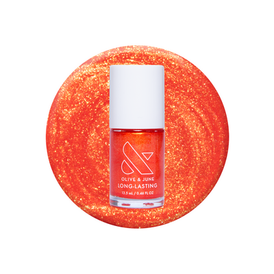 Honk If You Love My Mani Honk If You Love My Mani shimmery orange red Nail Polish