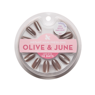 Fawn Velvet - Press On | Medium | Oval Fawn Velvet - Press On | Medium | Oval  Press-On