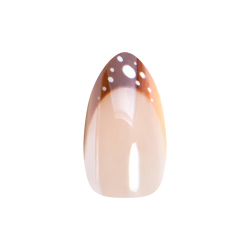 Fawn Chrome French- Press-On | Medium | Almond