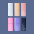Six pastel and dark gel polish bottles with subtle glitter in the Flash Glitter Set for sparkling manicures at home
