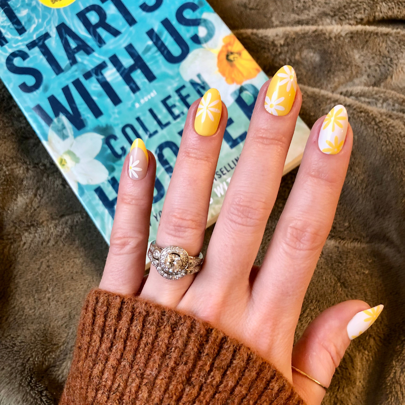 picture of Floral Fun - Press-On | Medium | Almond