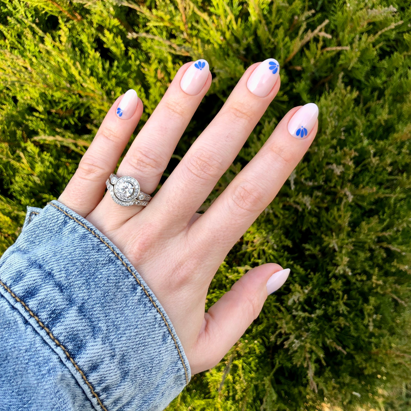 picture of Forget Me Not - Press-On | Short | Almond